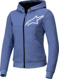 Alpinestars Stella Chrome V2 Sport Hoodie Blue Violet/White XL 4210225-7185-7185-XL