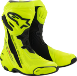 Alpinestars Supertech R Vented Motorcycle Boots Fluorescent Yellow/Black US 12.5, EU 48 - Model 2220121, Part 2220121-551-48