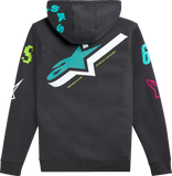 Alpinestars Variegate Zip Hoodie Gunmetal 2XL, Part Number 1215-53200-190-2X
