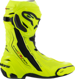 Alpinestars Supertech R Vented Motorcycle Boots Fluorescent Yellow/Black US 12.5, EU 48 - Model 2220121, Part 2220121-551-48