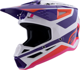 Alpinestars SM3 Heat Helmet Gloss White/Purple/Pink Medium 8301026-2052-M