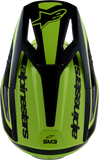 Alpinestars SM3 Heat Motocross Helmet, Gloss Yellow Fluo/Black, Large, Part 8301026-5011-L