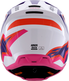 Alpinestars SM3 Heat Helmet Gloss White/Purple/Pink Large 8301026-2052-L