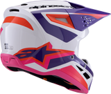Alpinestars SM3 Heat Helmet Gloss White/Purple/Pink Large 8301026-2052-L