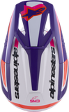Alpinestars SM3 Heat Motocross Helmet, Gloss White/Purple/Pink, 2XL, Part 8301026-2052-XXL