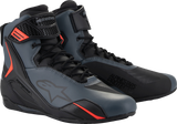 Alpinestars Faster-4 Motorcycle Riding Shoes Black/Gray/Red US 8, Part Number 2510425-1130-8