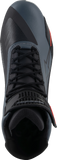 Alpinestars Faster-4 Motorcycle Riding Shoes Black/Gray/Red, US 11.5, Part Number 2510425-1130-115