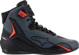 Alpinestars Faster-4 Riding Shoes Black/Gray/Red US 13.5, Model 2510425-1130, Part Number 2510425-1130-135
