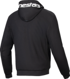 Alpinestars Chrome v2 Sport Motorcycle Hoodie, Black/White, Medium, Part 4200325-12-M