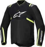 Alpinestars T-SPS Air v2 Motorcycle Jacket Black/Yellow Fluo 2XL, Part Number 3301025-155-2XL