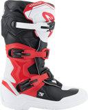 Alpinestars Youth Tech 3S Motorcycle Boots White/Black/Red, US 2 / EU 34, Part 2014024-2030-2
