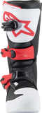 Alpinestars Youth Tech 3S Motorcycle Boots White/Black/Red, US 5, EU 38, Part Number 2014024-2030-5