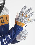 THOR Sportmode Bravo Gloves, Navy/Copper, Large, Part Number 3330-8239