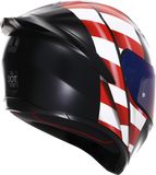 AGV K1 S Helmet with US Flag Design - Red, White & Blue, XS - Part 2118394003-068-XS