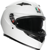 AGV K3 Motorcycle Helmet Mono White Medium – Part Number 2118381004-022-M