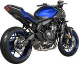 AKRAPOVIC Racing Line Exhaust System for Yamaha MT-07 with Carbon Fiber Finish (Part S-Y7R2-AFC/1)