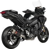 AKRAPOVIC Racing Line Exhaust System for Yamaha Tracer 9 (Part S-Y9R20-APC) with Carbon Fiber Finish