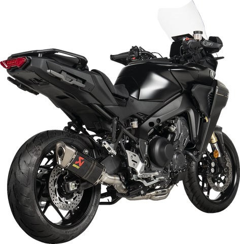 AKRAPOVIC Racing Line Exhaust System for Yamaha Tracer 9 (Part S-Y9R20-APC) with Carbon Fiber Finish