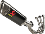 AKRAPOVIC Racing Line Exhaust System for Yamaha Tracer 9 (Part S-Y9R20-APC) with Carbon Fiber Finish