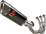 AKRAPOVIC Racing Line Exhaust System for Yamaha Tracer 9 (Part S-Y9R20-APC) with Carbon Fiber Finish
