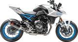 AKRAPOVIC Racing Line Exhaust System for Suzuki GSX-8S & GSX-8R - Carbon Fiber, Part S-S8R2-EEC