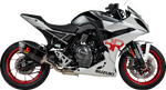 AKRAPOVIC Racing Line Exhaust System for Suzuki GSX-8S & GSX-8R - Carbon Fiber, Part S-S8R2-EEC