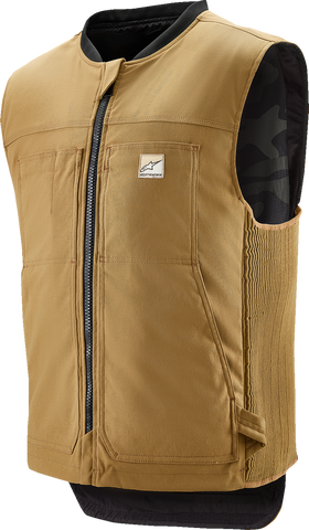 Alpinestars Tech-Air? 3 v2 Canvas Vest - Tan - Medium (Part Number 6505125-86-M)