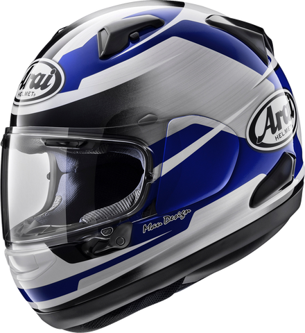 ARAI Helmets Quantum-X Steel Helmet with VAS-Max Vision Shield and Pinlock MaxVision - Blue, Medium (Part Number 0101-18124)