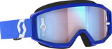 SCOTT Primal Goggle, Blue and White with Blue Chrome WORKS Lens, Part Number 2785971006349