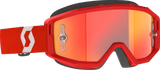 SCOTT Primal Red/White Goggle with Orange Chrome Works Lens, Model 2785971005280