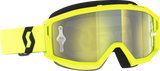 SCOTT Primal Yellow and Black Goggle with Yellow Chrome WORKS Lens, Model 2785971017289