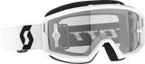 SCOTT Primal Goggle for Smaller Faces, White with Clear Works Lens, Part Number 2785980002113