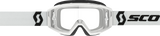 SCOTT Primal Goggle for Smaller Faces, White with Clear Works Lens, Part Number 2785980002113