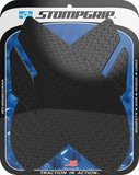 STOMPGRIP Icon Black Tank Grips for 2013–2025 Triumph Daytona and Street Models, Part 55-14-0078B
