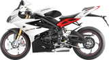 STOMPGRIP Icon Black Tank Grips for 2013–2025 Triumph Daytona and Street Models, Part 55-14-0078B