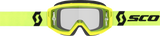 SCOTT Primal Yellow and Black Goggle with Clear Works Lens, Small-Fit Model, Part Number 2785981017113