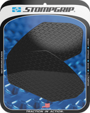 STOMPGRIP Icon Black Tank Grips for Kawasaki Ninja/Z 2017–2025, Part 55-14-0140B