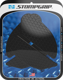 STOMPGRIP Icon Black Tank Grips for Kawasaki Ninja 2018–2025, Part Number 55-14-0150B