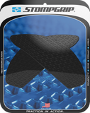 STOMPGRIP Icon Tank Grips, Black for Suzuki GS 2018-2025, Part 55-14-0152B