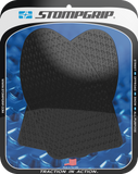 STOMPGRIP Icon Black Tank Grips for Suzuki GS, 2022–2025, Part 55-14-0179B