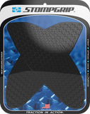 STOMPGRIP Icon Black Tank Grips for Aprilia RSV4 and Tuono 2021–2025, Part Number 55-14-0180B