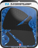 STOMPGRIP Icon Black Tank Grips for Ducati Monster 2021–2025, Part Number 55-14-0184B