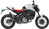 STOMPGRIP Icon Black Tank Grips for Ducati Monster 2021–2025, Part Number 55-14-0184B