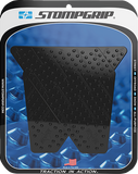 STOMPGRIP Volcano Tank Grips for Yamaha Super Ténéré 2014–2024, Black, Part Number 55-10-0060-5B