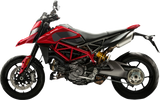 STOMPGRIP Volcano Tank Grips for Ducati Hypermotard 2019–2025, Black, Part Number 55-10-0166B
