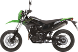 STOMPGRIP Volcano Tank Grips for Kawasaki KLX 2022–2025, Black, Part 55-10-0202B