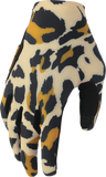 THOR Women's Sportmode Cheetah Gloves, Tan/Black, XL, Part Number 3331-0311