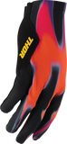 THOR Sportmode Inferno Motorcycle Gloves, Orange/Purple, XS, Part Number 3330-8555