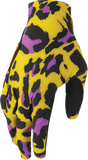 THOR Sportmode Cheetah Gloves Yellow/Purple XL 3330-8577
