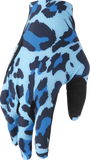 THOR Sportmode Cheetah Gloves, Midnight/Blue, Small, Part Number 3330-8580